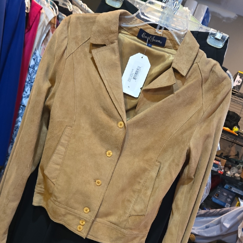 Tan Suede Women's Jacket XS